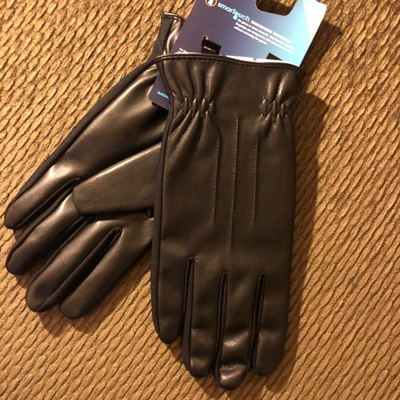 Totes Men’s Stretch Faux Touch Screen Gloves - Picture 6 of 6